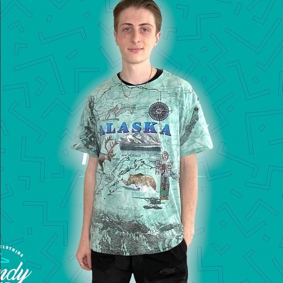 Vintage single stitch Alaska shirt - Picture 2 of 6